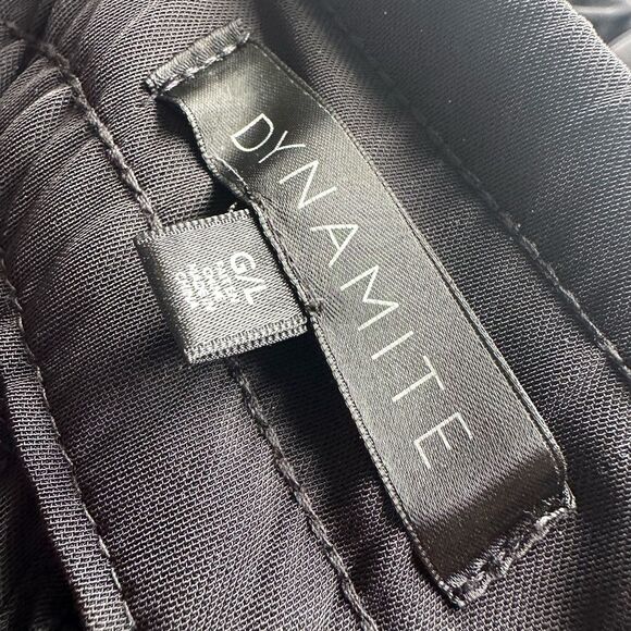 Dynamite Joggers Black with White Stripe Large - Picture 5 of 7